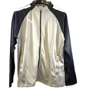 PUMA DryCell Full Zip Track Jacket Gray & Black – Women’s Large